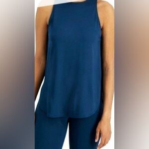 Mohito Elegant Navy Sleeveless Top.  Size-Large